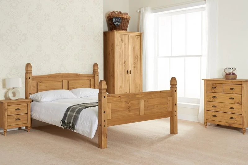 Birlea Furniture 150CM CORONA HIGH END BED PINE