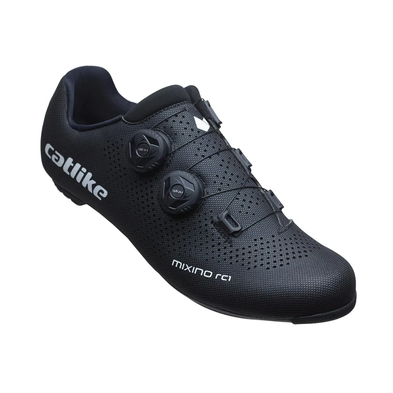Catlike 7200100005 - Mixino RC1 Road Cycling Shoes Size 42 – High-Performance Lightweight Design with 3K Carbon Sole, Micro-Adjustable Dial System, Advanced Breathable Microfibers, Black