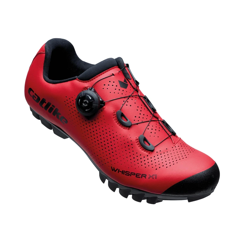 Catlike 7200400023 - Mountain Cycling Shoes MTB WHISPER X1 Size 40 Grip, Durability, and Comfort for Any Terrain, Red