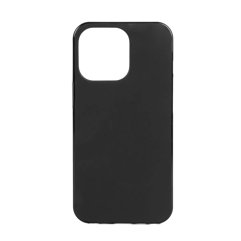 DAM. Silicone Case for iPhone 13 Matte Finish with Glossy Edges. Colour: Black