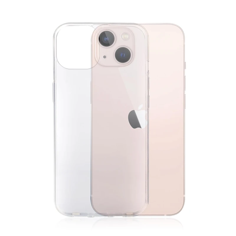 DAM. Slim Crystal Clear TPU Case for iPhone 13. Colour: Transparent - Image 1