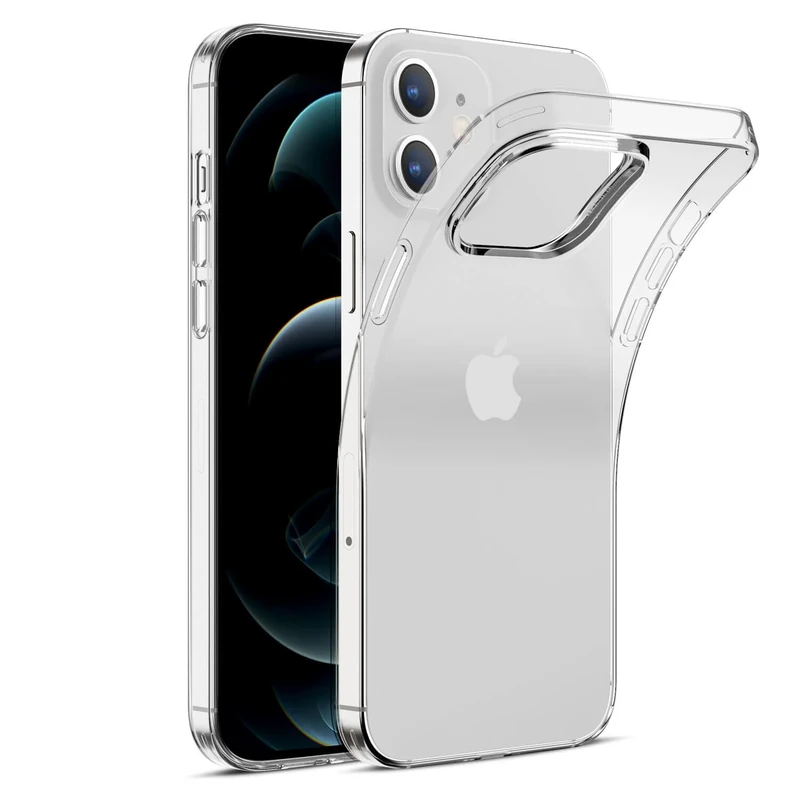 DAM. Soft Transparent TPU Case for iPhone 12 Mini Colour: Transparent