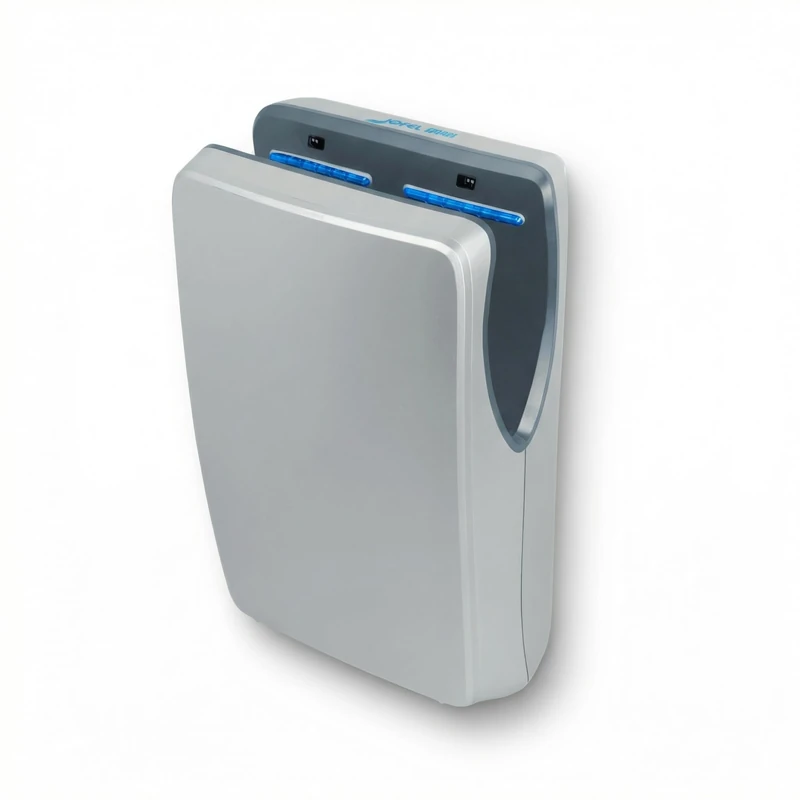 Jofel - High Performance Optical Hand Dryer (540 km/h) 1500 W, Automatic Hand Dryer, Quick, Curtain Type, Water Reservoir, Jet Smart Model ABS Antibacterial Housing, AA24550 Silver