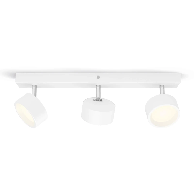 Philips LED Bracia Spot 3x5.5W Warm White 2700k [5.5W - White] For Indoor Home Lighting, Living Room, Study, Office