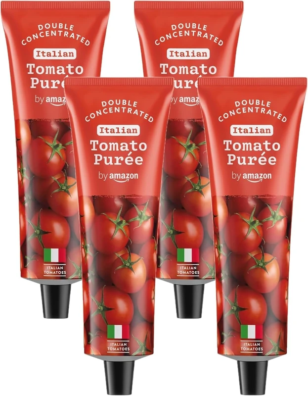 by Amazon Tomato Puree, 200g (Pack of 4)
