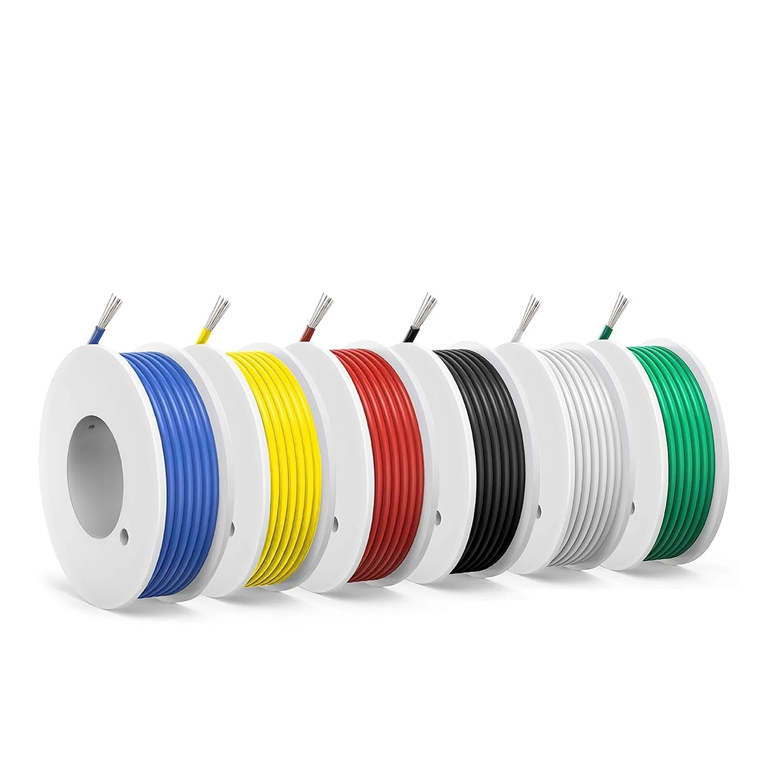 26 AWG PVC Electrical Wire -SCHDRA 0.13mm²Electrical Wire，Tinned Copper Wires(6 Colors 6 Meters/20ft Each Color)(OD: 1.3 mm),Stranded Wire-for Electronics, DIY Projects, Automotive Wiring