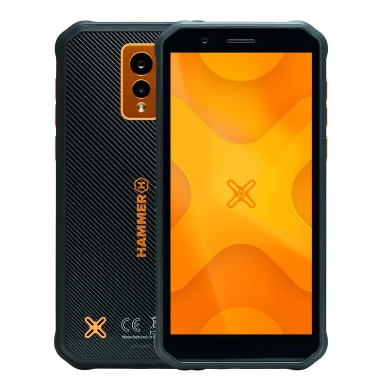 Hammer H Smartphone, HAMMER ENERGY X, 5.5 inch, IP69, 5000 mAh, Quadcore Android 12, Orange