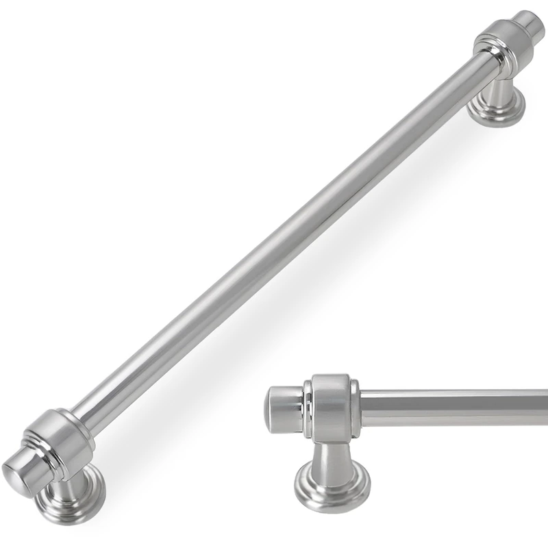 POVEFONK 10 Pack 7.5 inch(192mm) Brushed Satin Nickel Kitchen Cabinet Handles Cabinet Pulls Sliver Drawer Pulls Kitchen Hardware Handles