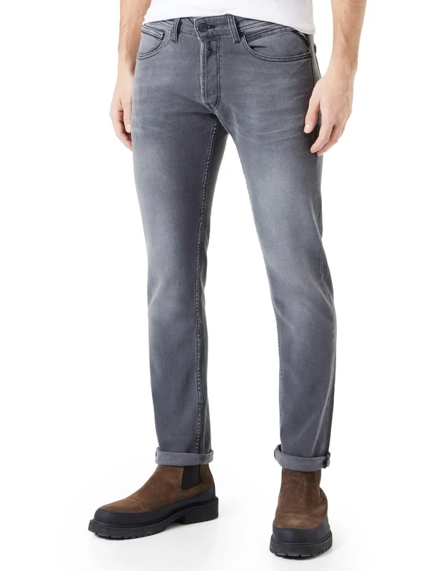 Replay men's jeans made of comfort denim, gray (Medium Gray 096), 28W / 34L