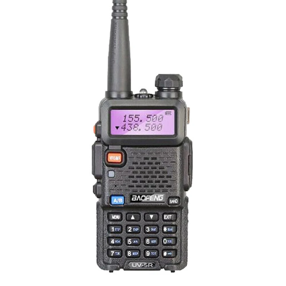 UV 5R Walkie Talkie 5W Portable Dual Band VHF UHF Transceiver Two Way Radio
