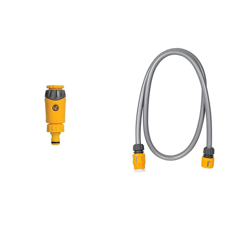 HOZELOCK - Non Return Tap Connector ø 21mm - 26,5mm (1/2"- 3/4") : Prevents a Backflow of Contaminated Water, for a Long Leak Free Life [2181P9000] & HOZELOCK - Universal Connection