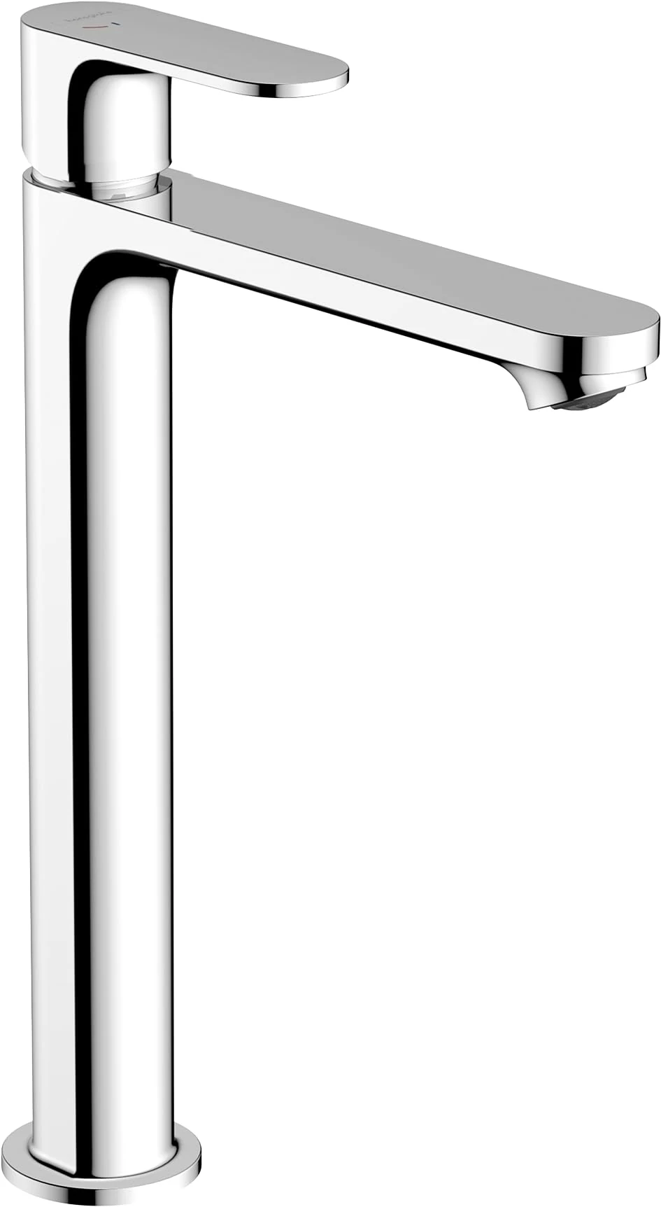 hansgrohe Rebris S - Bathroom tap Without Waste, Energy-Saving (CoolStart), Bathroom Sink tap with spout Height 242 mm, Basin Mixer tap Water-Saving (EcoSmart), Chrome, 72582000