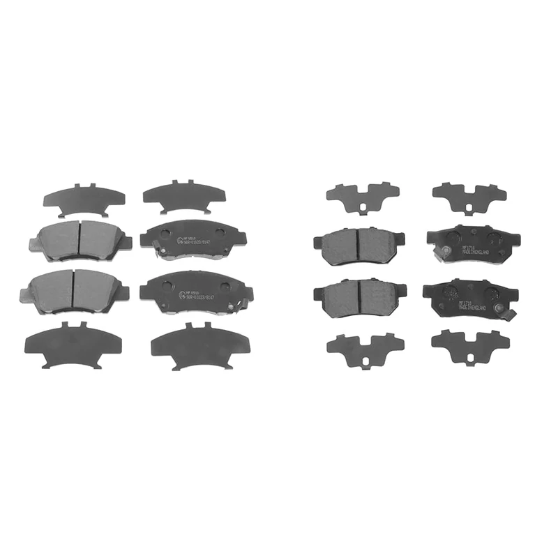 Blue Print ADH24285 Brake Pad Set with screws, pack of four & ADH24286 Brake Pad Set, pack of four