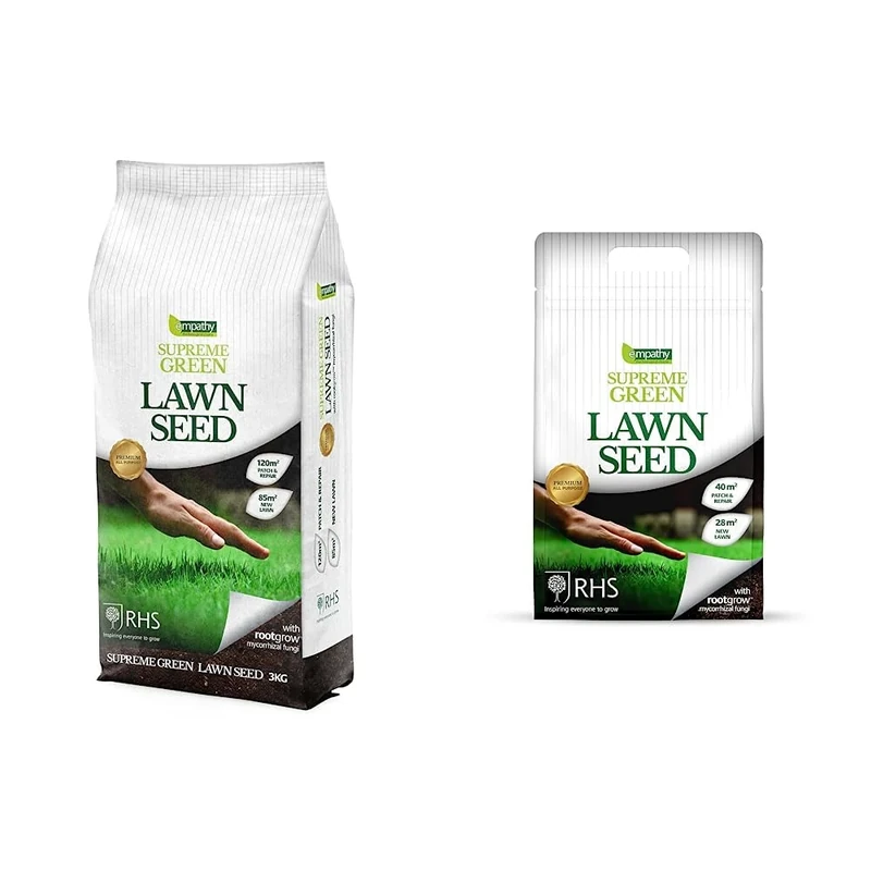 Empathy Supreme Green Lawn Seed 3kg with rootgrow,SGRG3000 & SGRG1000 Empathy 1Kg Supreme Lawn Seed with Rootgrow, Green