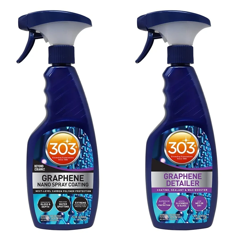 303 Products 30236CSR Graphene Nano Spray Coating, 16oz & 30247 Graphene Detailer