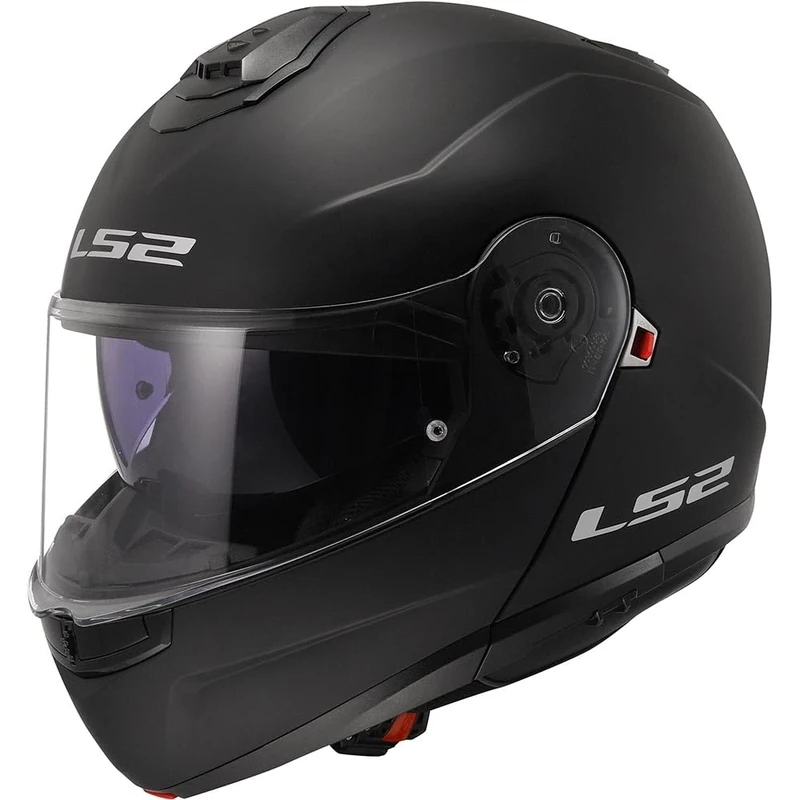 LS2 Motorcycle Helmet. Modular / Flip Front. FF908 STROBE II MATT BLACK-06 (L) 59-60cm
