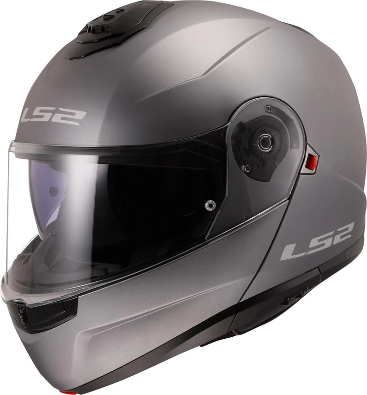 LS2 Motorcycle Helmet. Modular / Flip Front. FF908 STROBE II MATT TITANIUM-06 (3XL) 65-66cm