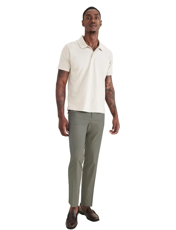 Dockers Men's GO Signature Khaki Slim Bottoms, CAMO, 3W 32L