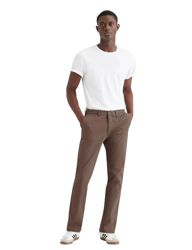 Dockers SMART 360 Flex Chino Slim Refined Chinos Men's Coffee Quartz 38 32, Coffee Quartz, 38 W/32 L - Image 1
