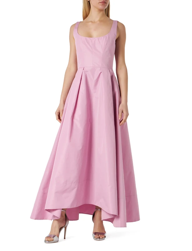 Pinko Women's Champagne Taffeta Dress Casual Night, N98_Smoke Orchid, UK 11.5