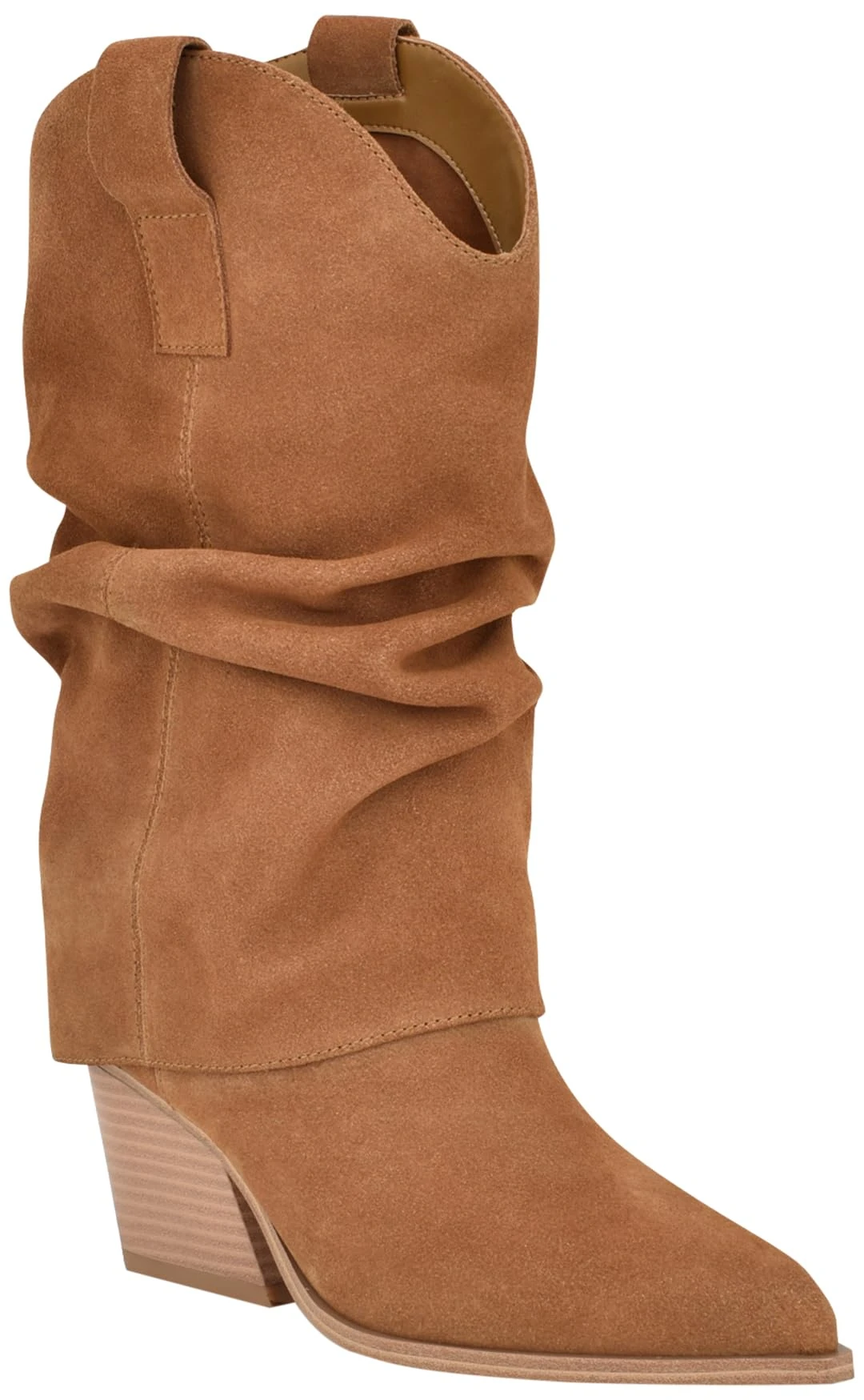 NINE WEST Women's Wilton Western Boot, Cognac 210, 3.5 UK