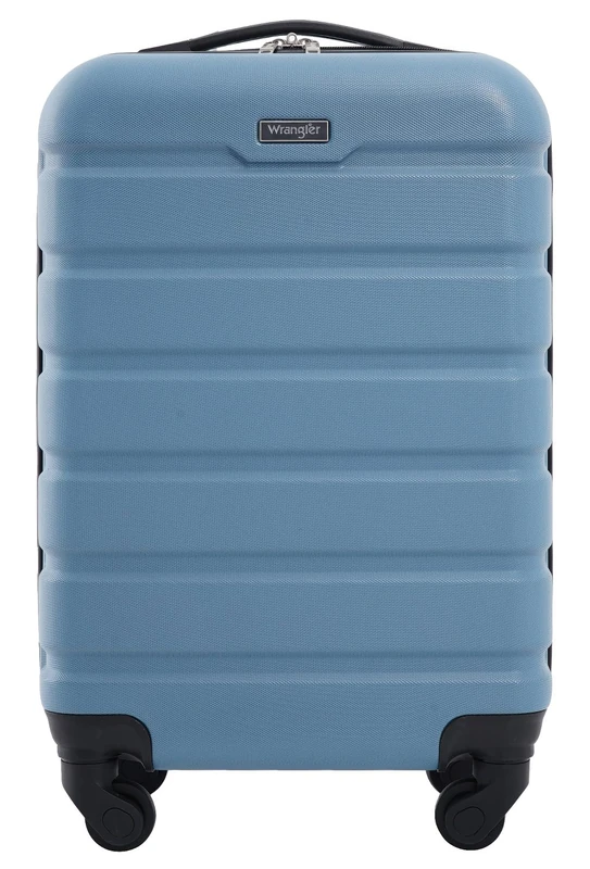 Wrangler Hardside Carry-on Spinner Luggage, Blue Heaven, Carry-On 20-Inch, Hardside Carry-on Spinner Luggage