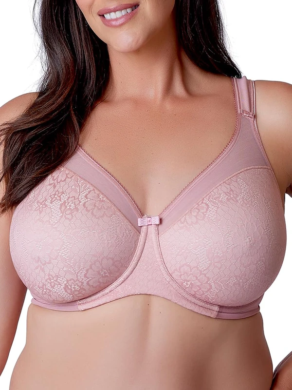 Berlei Beauty Lace Underwired Smoothing Bra Ash Rose 34C