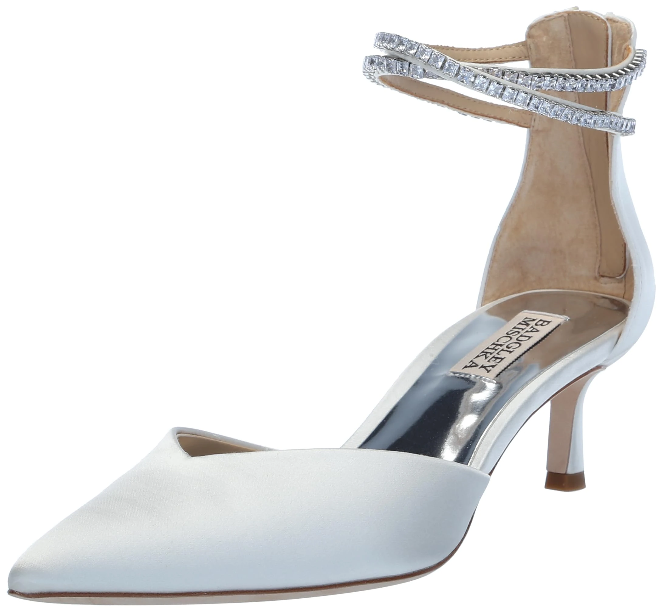 Badgley Mischka Women's Lilibeth Pump Shoes, Soft White, 7.5 UK