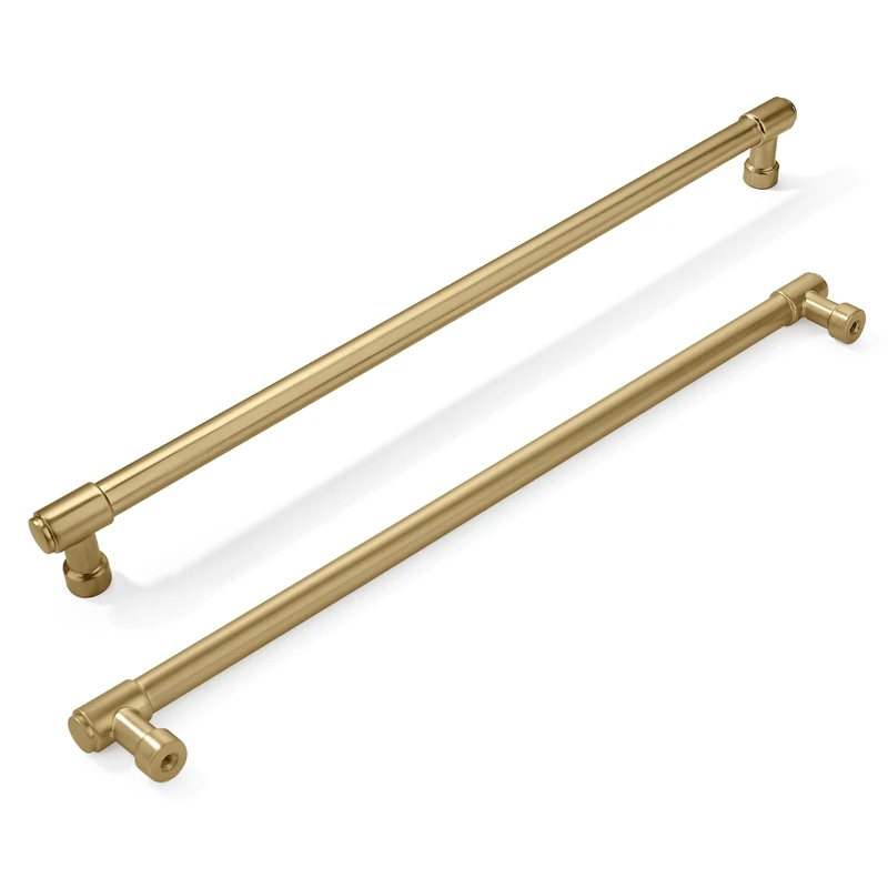khtumeware 6 Pack 12 Inch(305mm) Champagne Bronze Cabinet Pulls Brushed Brass Kitchen Cabinet Handles Extra Long Gold Cabinet Pulls Kitchen Cabinet Hardware for Cupboard Drawer Pulls Dresser Handle
