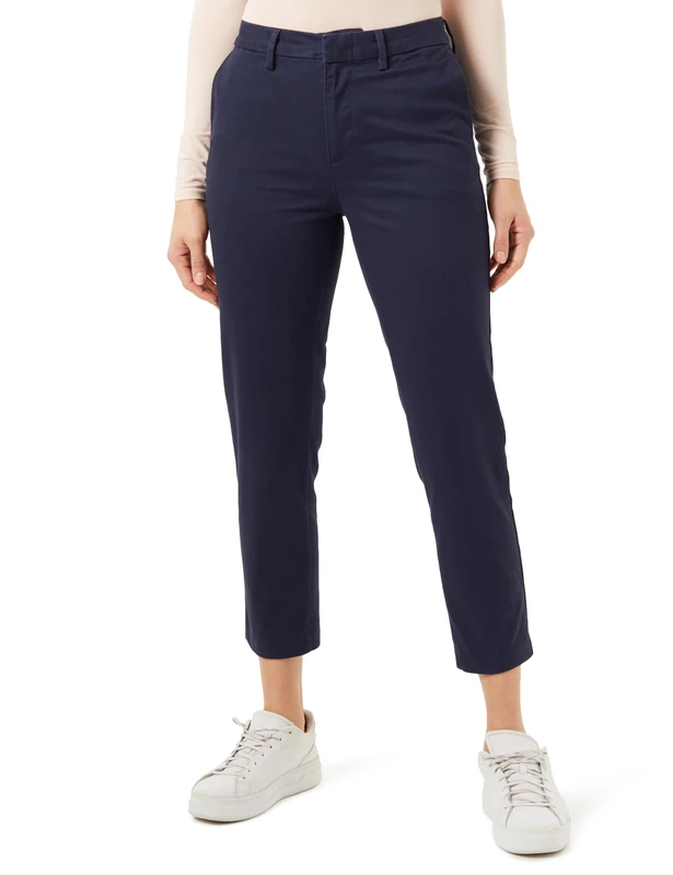 Dockers Refined Slim Ankle Refined Chinos Women's Navy Blazer 30 Regular, Blazer Navy, 4