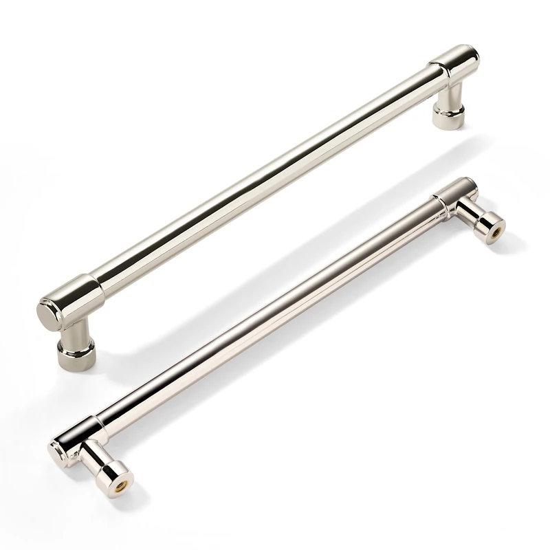 khtumeware 6 Pack 12 Inch(305mm) Polished Nickel Cabinet Pulls Kitchen Cabinet Handles Extra Long Cabinet Pulls Kitchen Cabinet Hardware for Cupboard Drawer Pulls Dresser Handle