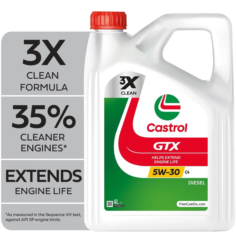 Castrol GTX 5W-30 C4 Full Synthetic Engine Oil, 4L