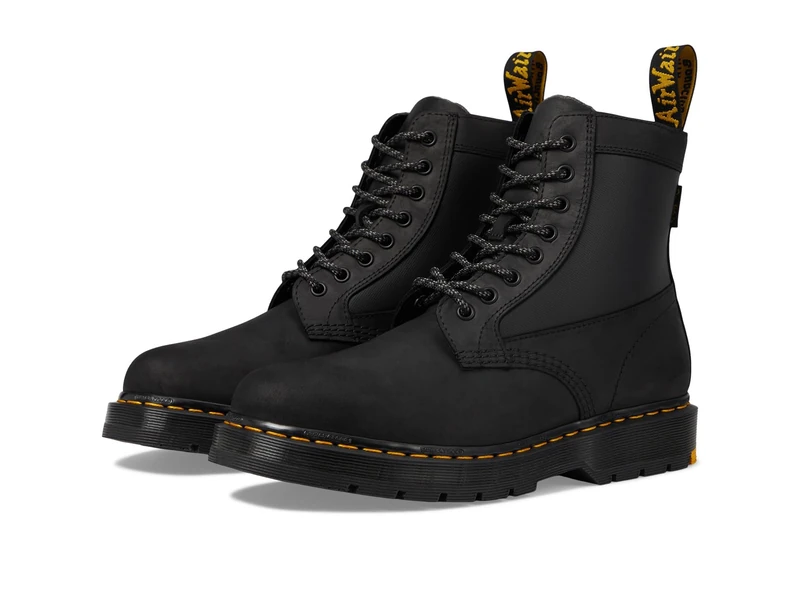 Dr. Martens 31190001 8 Eye Boot Men Black Connection Wp & Black Coated Nylon UK 6