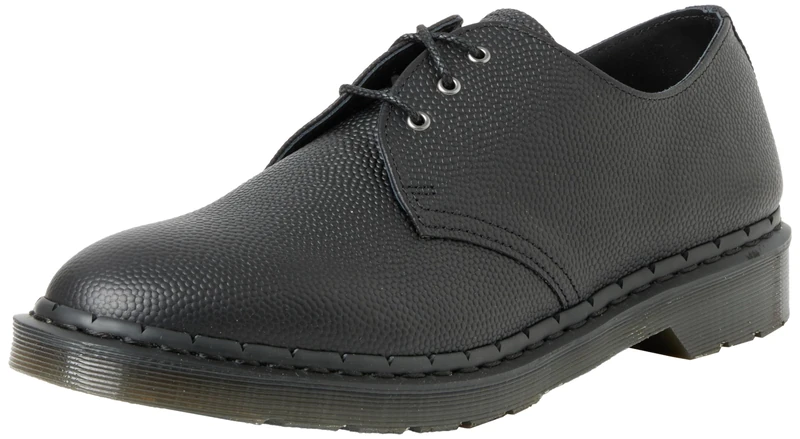 Dr. Martens 30960001 3 Eye Shoe Men Black Atlas Pebble Grain UK 9.5