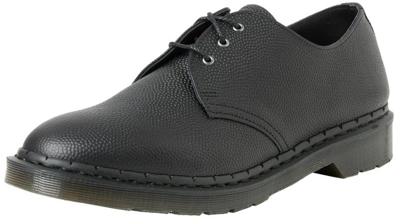 Dr. Martens 30960001 3 Eye Shoe Men Black Atlas Pebble Grain UK 8