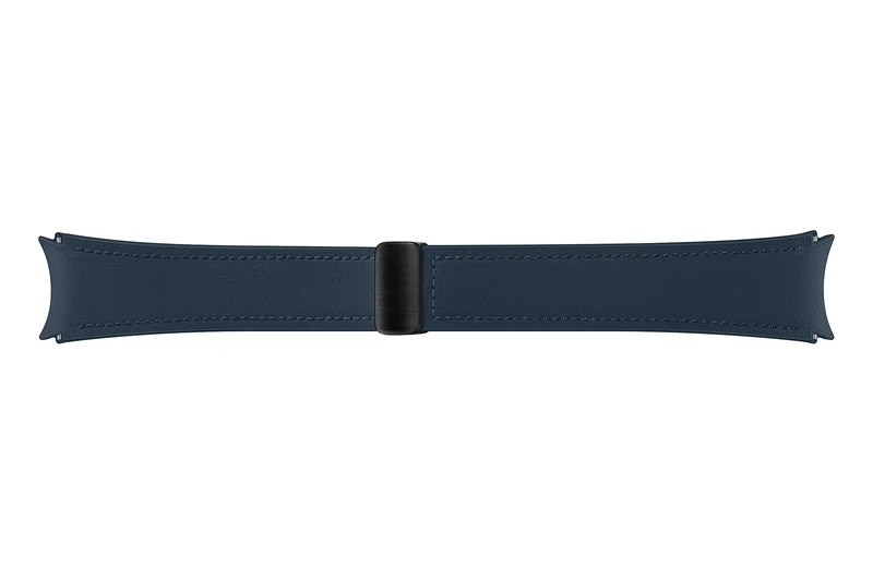 Samsung Galaxy Official D-Buckle Hybrid Eco-Leather Band (Wide, M/L) for Galaxy Watch, Indigo