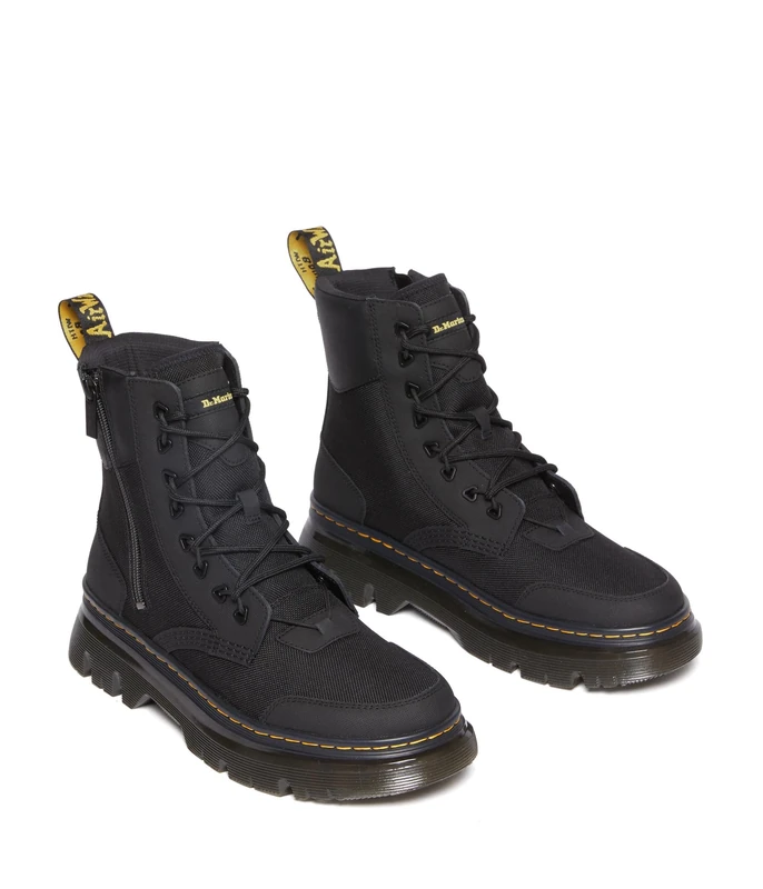 Dr. Martens 31120001 8 Eye Boot Men Black Ajax & Black Extra Tough 50/50 & Black Hydro UK 9.5