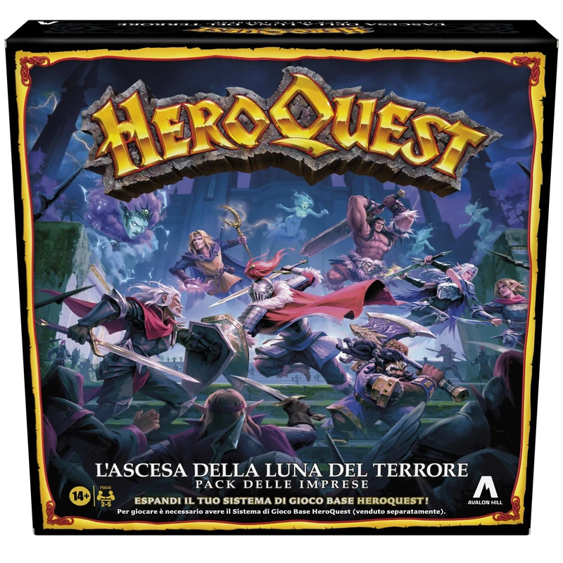 Avalon Hill, HeroQuest Rise of The Terror Moon Companies Pack to Play You Must Have The HeroQuest Base Game System Roleplay Game