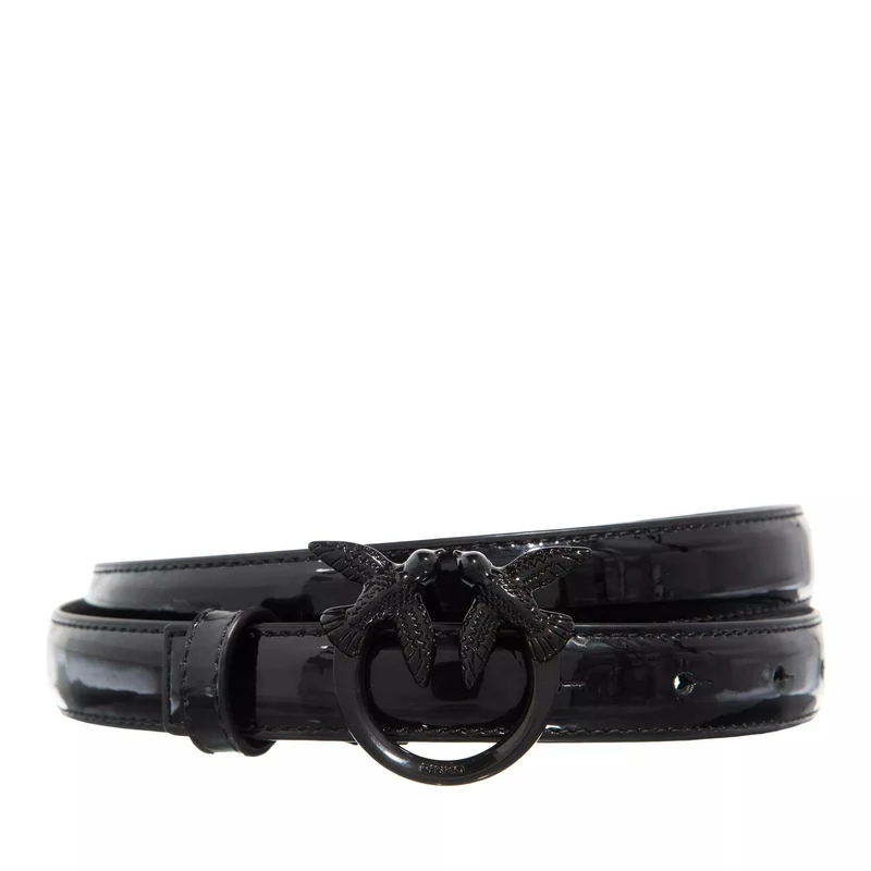 Pinko Love Berry H2 Belt MIRROR Calf Belt, Z99B_Nero Limousine Block Color, S Woman, Z99b_black Limousine Block Color, S - Image 1