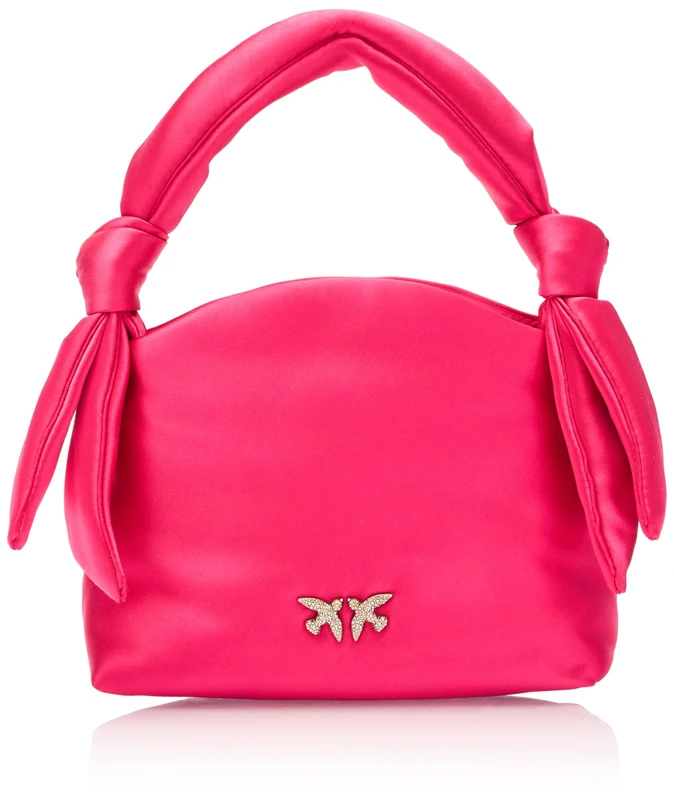Pinko Knots Mini Pouch Satin, Women's Bag, One Size, N17_Pink Pinko, 19