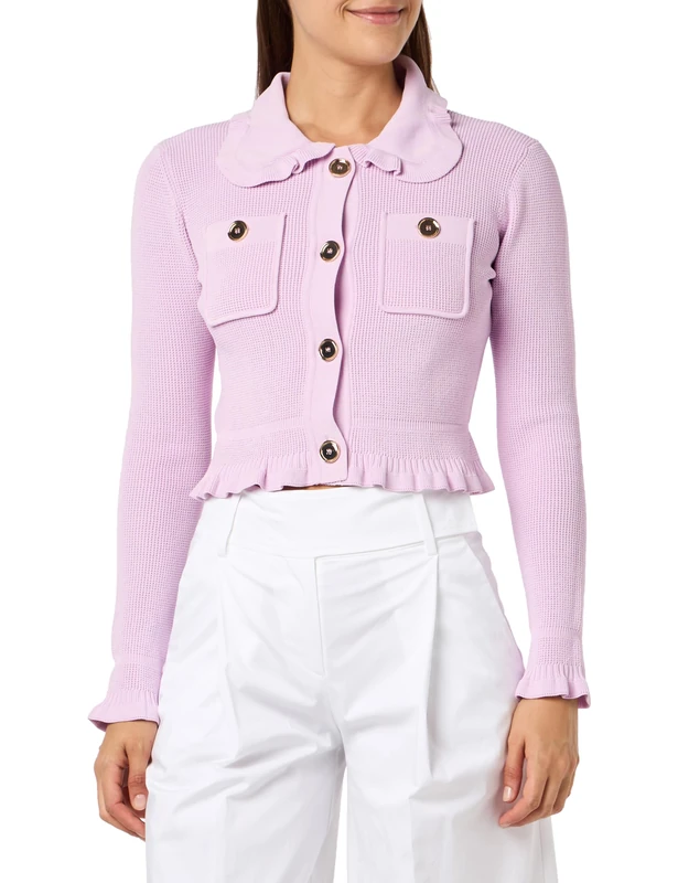 Pinko Women's Amorevole Abito Crepe Stretch Blazer, N78_rosa Dolce Lilla, XXS