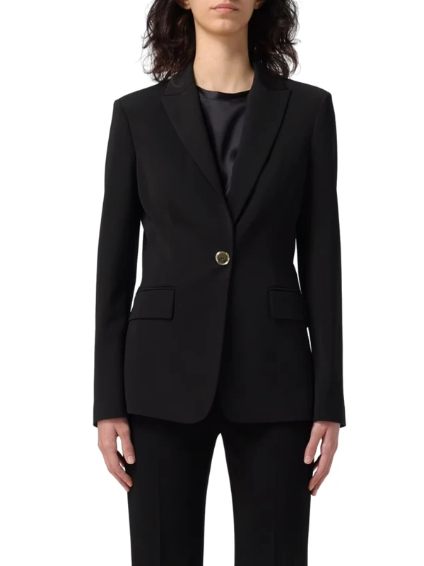 Pinko Women's Procione Cardigan Cachemire La Blazer, Z99_Nero Limousine, 36