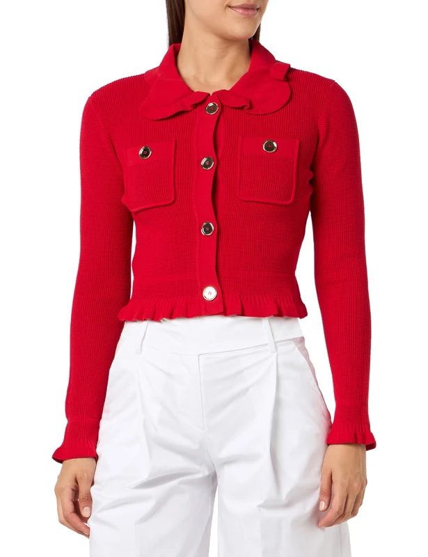 Pinko Women's Signum Giacca Punto Stoffa Con Blazer, R48_Rosso Formula1, XS
