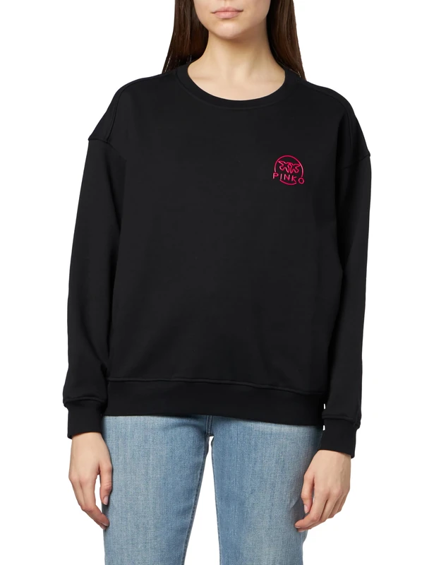 Pinko Women's GIOCASTA Gonna Pelle E Drill Stretch Skirt, Z99_Nero Limousine, 40