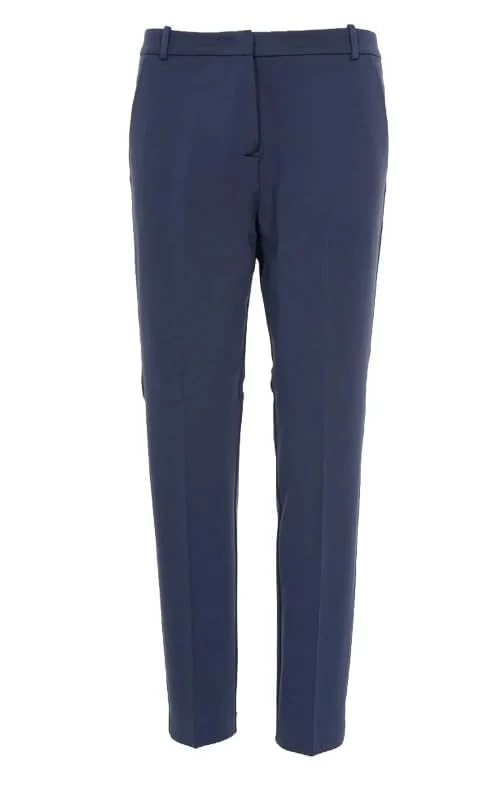 Pinko Women's Beautiful Scuba Cloth Point Trousers Dress Pants, G57_Blue Ceremony, UK XL