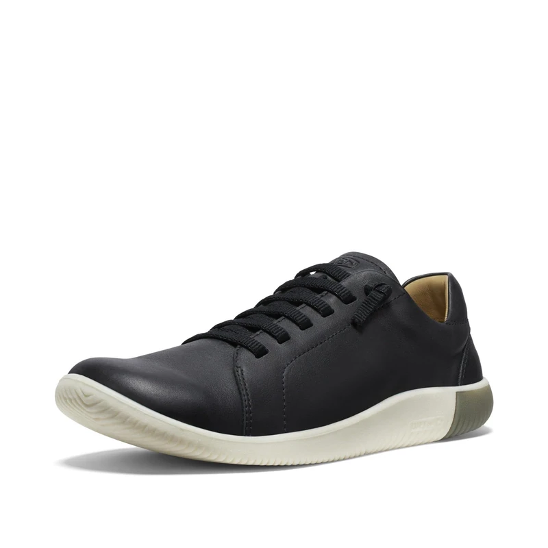 KEEN Men's KNX Lace Up Lightweight Flexible Sneakers, Black/Star White, 7.5