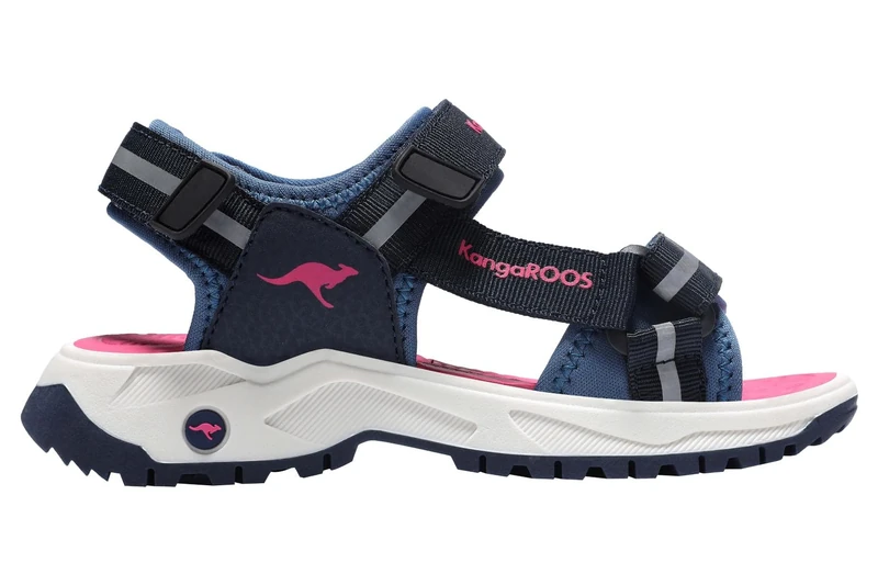 KangaROOS Women's K-AS Elwi Sandals, Dark Navy/Daisy Pink, 39 EU, Dk Navy Daisy Pink, 7 UK - Image 1