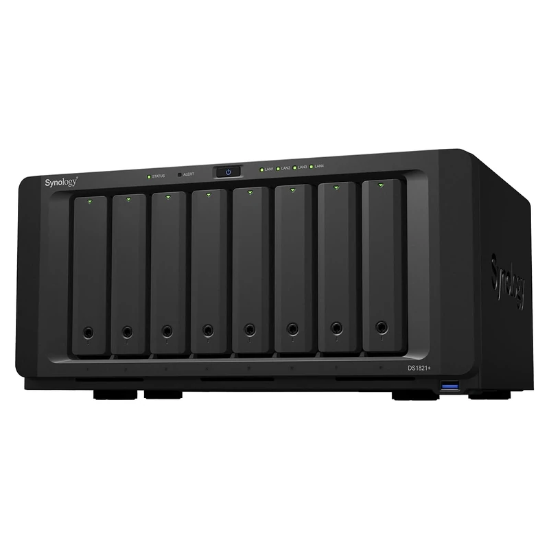 Synology DS1821+ 32TB 8 Bay Desktop NAS Solution installed with 8 x 4TB HAT3300 Drives