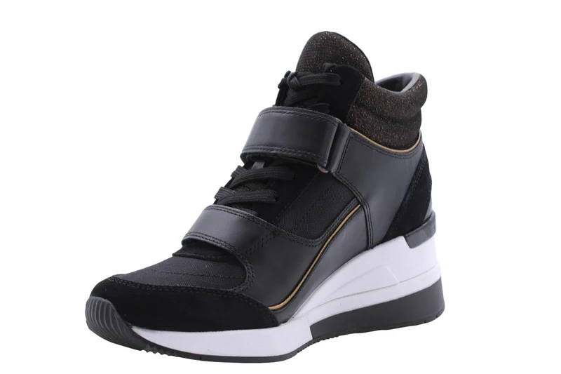 Michael Kors 43F3GYFE3D-080 Gentry HIGH TOP Women Black/Bronze UK 9.5