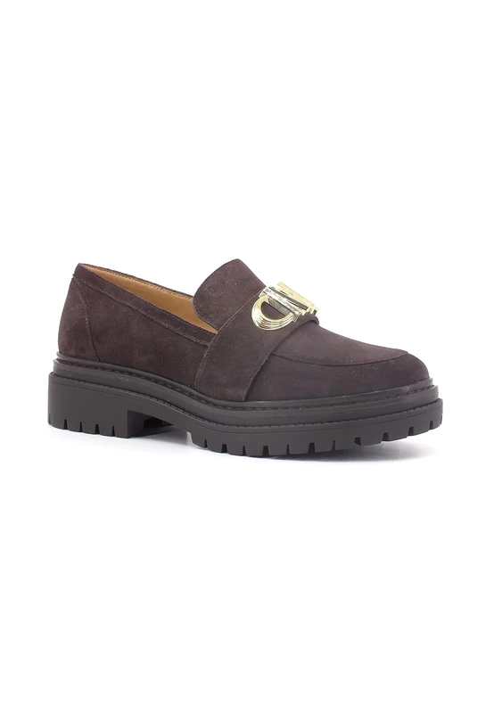 Michael Kors 40F3PKFP1S-251 Parker Lug Loafer Women Chocolate UK 8